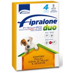 FIPRALONE DUO SPOT ON GATTO ANTIPARASSITARIO PER CANI PICCOLI DA KG. 2 A 10 PZ. 4