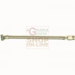 FLESSIBILE IN ACCIAIO INOX ATTACCO MASCHIO 1/2 FEMMINA 1/2 CM. 25