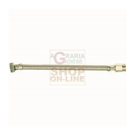 FLESSIBILE IN ACCIAIO INOX ATTACCO MASCHIO 1/2 FEMMINA 1/2 CM. 25