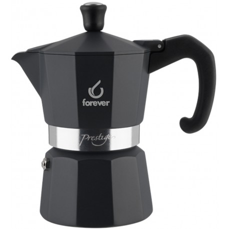 FOREVER Macchina del caffè caffettiera Prestige Noblesse Antracite 2 tazze