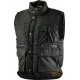 GILET COTONE POLIESTERE MULTITASCHE IMBOTTITO  COLORE NERO  TG  S M L XL XXL