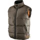 GILET IN POLIESTERE PVC IMBOTTITO  COLORE MARRONE  TG  S XXL