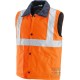 GILET IN TESSUTO GB TEX CON BANDE 3M  EN 471   EN 343  COLORE ARANCIO  TG  S XXL