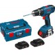 BOSCH TRAPANO AVVITATORE PERCUSSIONE GSB18 LITIO 1,3 AH