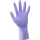 GUANTI MONOUSO IN NITRILE SENZA POLVERE  CLORINATI  CM 30  COLORE VIOLA  TG  S M L XL  SOLO PER RISCHI MINIMI