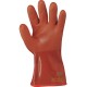 GUANTO IN PVC COLORE ARANCIO PER CELLE FRIGORIFERE INTERNO SENZA CUCITURE IMBOTTITURA ACRILICA  TG  L