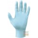 GUANTO NITRILE AMBIDESTRO SENZA POLVERE  COLORE AZZURRO  TG  S M L XL  CONF 100 PZ