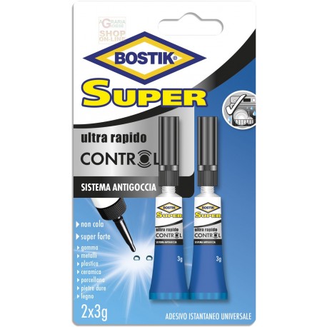 BOSTIK SUPERCONTROL COLLA ADESIVA LIQUIDA SUPER FORTE GR. 3 PZ.