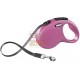 GUINZAGLIO AUTOMATICO FLEXI NEW CLASSIC A FETTUCCIA ROSA KG. 15 MT. 5