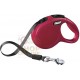 GUINZAGLIO AUTOMATICO FLEXI NEW CLASSIC A FETTUCCIA ROSSO KG. 12 MT. 3