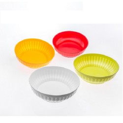 INSALATIERA IN PLASTICA DIAM. 23 LT. 1,8 Bianco/Giallo O./Verde A./Rosso