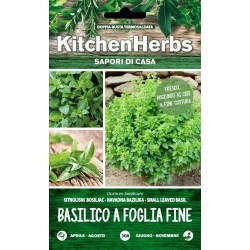 KITCHEN HERBS SEMI DI BASILICO A FOGLIA FINE