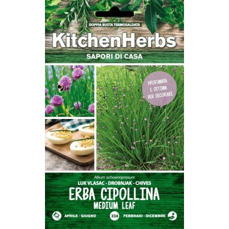 KITCHEN HERBS SEMI DI ERBA CIPOLLINA MEDIUM LEAF