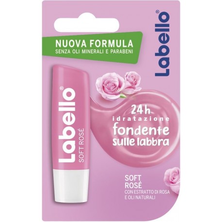 LABELLO BURROCACAO SOFT ROSE' 24H DI IDRATAZIONE CON ESTRATTO DI ROSA E OLI NATURALI 5 5 ML