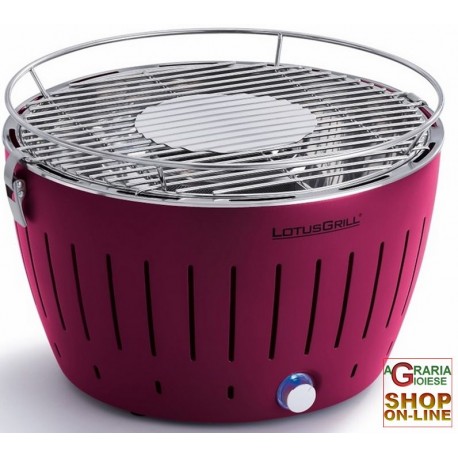 LOTUSGRILL LOTUS GRILL STANDARD BARBECUE DA TAVOLO PORTATILE PER ESTERNO CON CAVO USB VIOLA