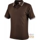 MAGLIETTA POLO 100% COTONE CARDATO GR  190  COLORE MARRONE  TG  S XXL