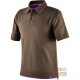 MAGLIETTA POLO 100% COTONE CARDATO GR  190  COLORE TORTORA VIOLA  TG  S XXL