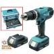 MAKITA TRAPANO CON 2 BATTERIE 18 VOLT LITIO HP457DWEX CON VALIGETTA ALLUMINIO