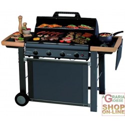 CAMPINGAZ BARBECUE A GAS ADELAIDE 4 CLASSIC KW. 21 CON FORNELLO