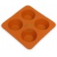 MAX STAMPO SILICONE 4 MUFFINS ROSSO