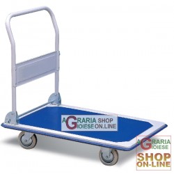 CARRELLO CON PIANALE QUATTRO RUOTE CM. 92x62x6 GRANDE PORTATA