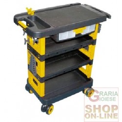 CARRELLO PORTAUTENSILI IN PLASTICA CM. 78X41,5X89H