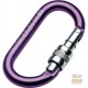 MOSCHETTONE NEWTEC ANODIZZATO CON GHIERA  COLORE VIOLA