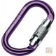 MOSCHETTONE NEWTEC ANODIZZATO IN LEGA LEGGERA  CHIUSURA AUTOMATICA  APERTURA 17 MM  COLORE VIOLA