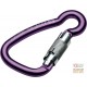 MOSCHETTONE NEWTEC ANODIZZATO IN LEGA LEGGERA  CHIUSURA AUTOMATICA  APERTURA 21 MM  COLORE VIOLA