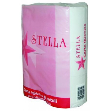 CARTA IGIENICA STELLA PURA CELLULOSA 2 VELI CONF. 6 ROTOLI