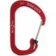 Nite Ize Slidelock Carabiner Aluminum Moschettone in alluminio rosso