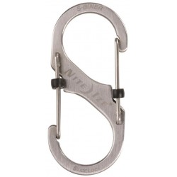 Nite Ize SlideLock S-Biner Doppio Moschettone di Sicurezza in Acciaio inox cm. 6,8x3x1