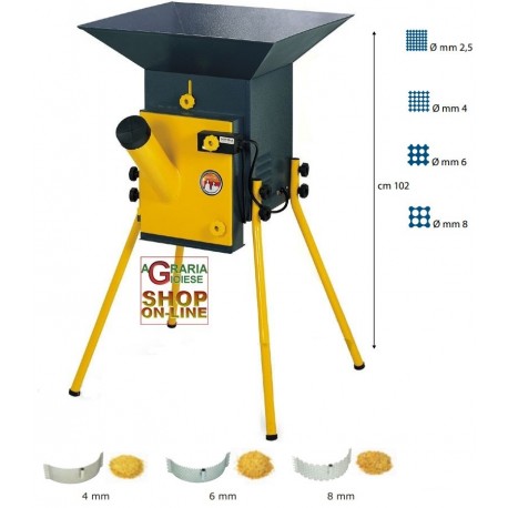 NOVITAL NUOVO ERCOLINO ELETTRICO MACINA CEREALI CON 4 CRIVELLI WATT. 1500