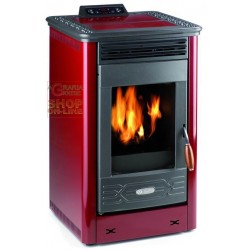 OLIMPIA STUFA A PELLET KW. 11 SPLENDID SFERA 647/749 PELLET BORDEAUX