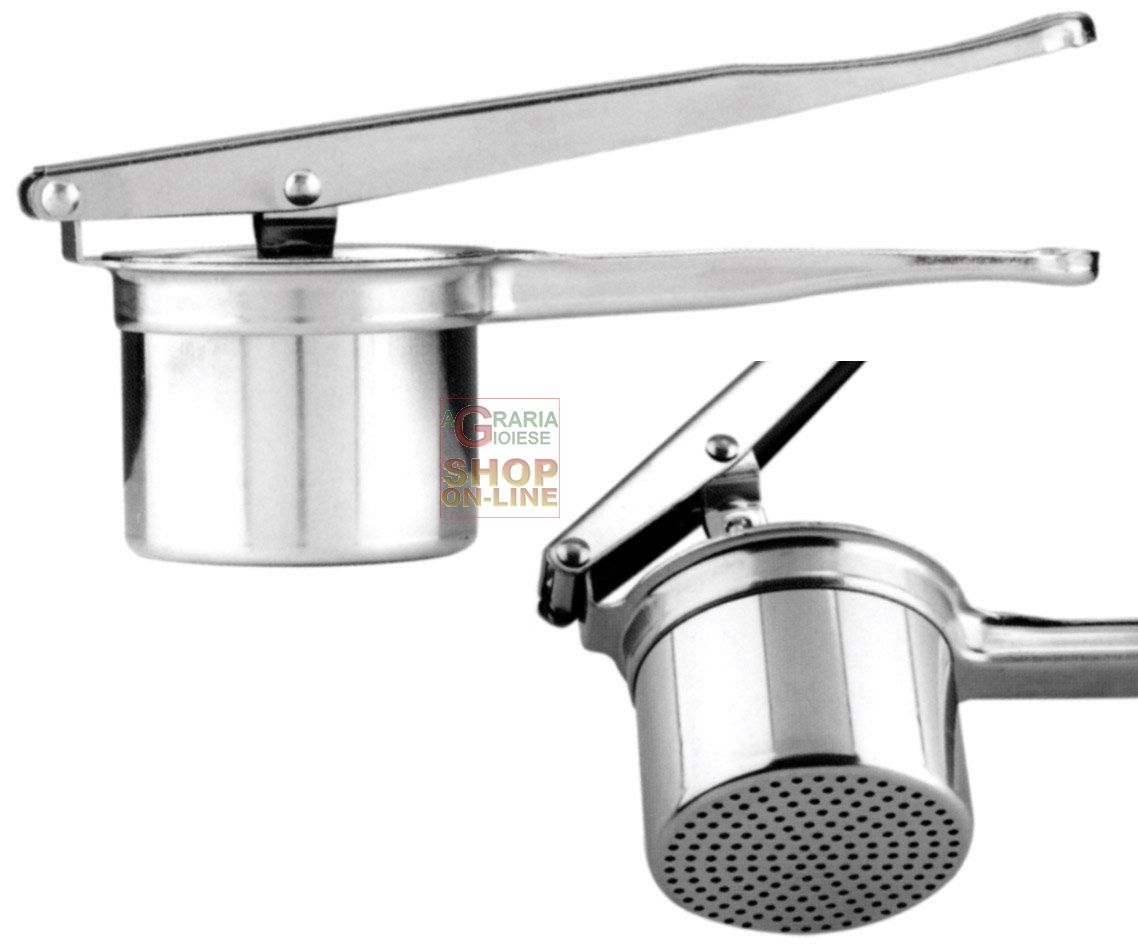 OMAC SCHIACCIAPATATE SUPER QUICK IN ACCIAIO INOX CON TRE FILTRI