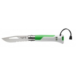 OPINEL COLTELLO IN ACCIAIO INOX VRI N. 8 OUTDOOR COLORE FLUO VERT CAMPEGGIO CAMPER