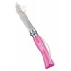 OPINEL COLTELLO INOX N. 7 MANICO BARODEUR COLORE ROSA-FUXIA CON LACCETTO