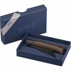 OPINEL INOX N. 8 BLACK EDITION WENGE CON LAMA NERA OPACA