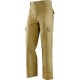 PANTALONE 100% COTONE SANFORIZZATO GR  250  MULTITASCHE  CUCITURE IN CONTRASTO  COLORE KAKI  TG  S XXL