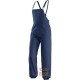 PANTALONI CON PETTORINA 100% COTONE GR  280  ANTIMPIGLIAMENTO  COLORE BLU  TG  48 60