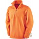 PILE 100% POLIESTERE CON COLLO A LUPETTO  COLORE ARANCIO  TG  S XXL