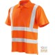 POLO 50% COTONE 50% POLIESTERE  BANDE RETRORIFLETTENTI  EN 471 CLASSE II  COLORE ARANCIO  TG  M XXL