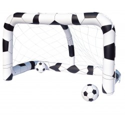 PORTA CALCIO GONFIABILE  CON PALLONI CM.213x122x137h.