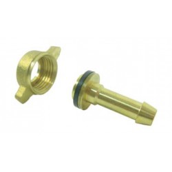 PORTAGOMMA CON GIRELLO IN OTTONE PER TUBO DI IRRORAZIONE 1/2 X 13 MM.