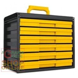 CASSETTIERA MODULARE CARGOSYSTEM 6 CON 6 CASSETTI CM. 35,5X23,5X30,3H.