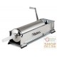 REBER INSACCATRICE PER SALUMI INOX 2 VELOCITA KG. 10 CON CARTER PROTEZIONE INGRANAGGI