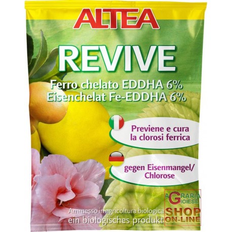 ALTEA FERRO CHELATO REVIVE CHELATO DI FERRO 6% (DI CUI 4,8% o-o