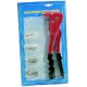 RIVETTATRICE A MANO IN KIT CON 60 RIVETTI