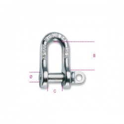 Robur Grilli per sollevamento diritti tipo Uni acciaio al carbonio zincati GR.4 UNI (1/2) mm. A12