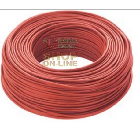 CAVO ELETTRICO UNIPOLARE SEZIONE 1 X 1,5 ROSSO MT. 100